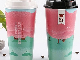废旧奶茶杯